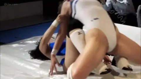 Asian Lesbians Wrestling