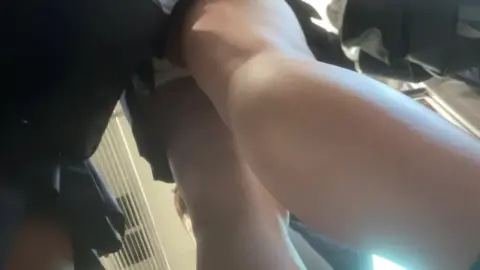 Blonde Masturbates in Public Restroom