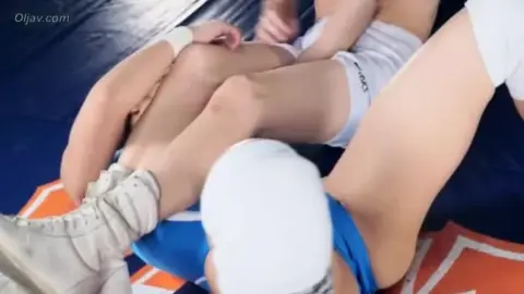 Asian Couple Intimate Wrestling