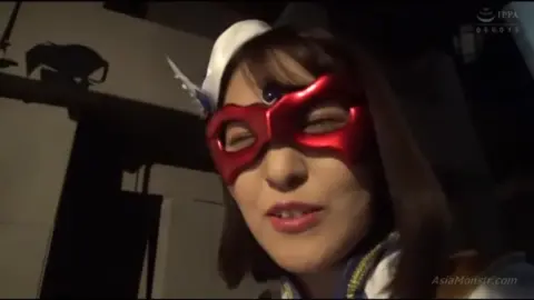 Asian Cosplay Sex Scene with Masks and Costumes