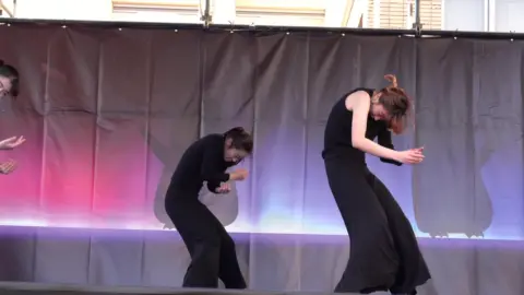 Dancing Group Sex Scene