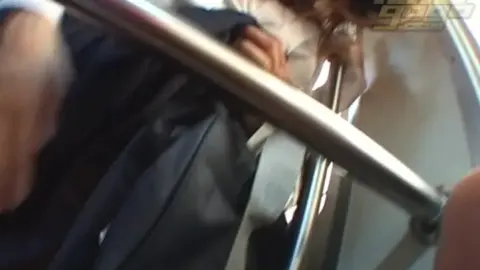 Asian Couple on Public Transportation