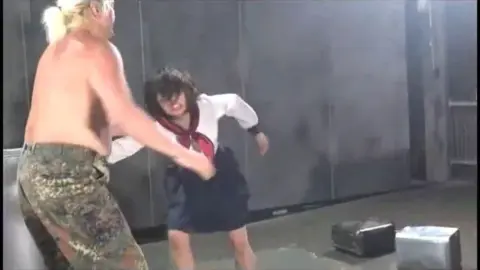 Sailor Uniform Sex in Gray Room