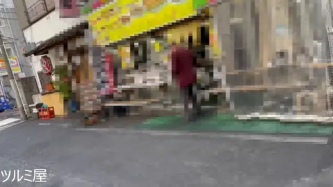 Asian Teen in Store and Street Scenes