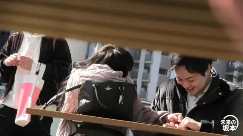 Asian Woman in Black Pantyhose and White Underwear