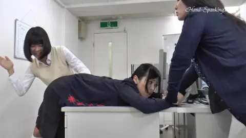Asian Office Girls Spanking