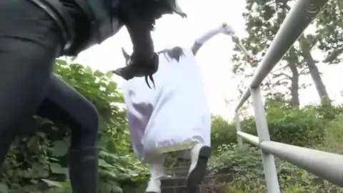 Asian Cosplay Sex in Forest and Industrial Settings