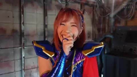 Asian Superheroines in Industrial Setting