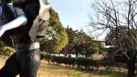 Asian Cosplay Models in Erotic Poses Outdoors