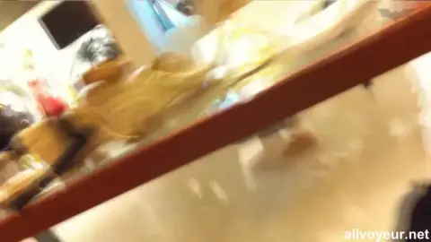 Asian Teen in Black Lingerie Posing on Bed