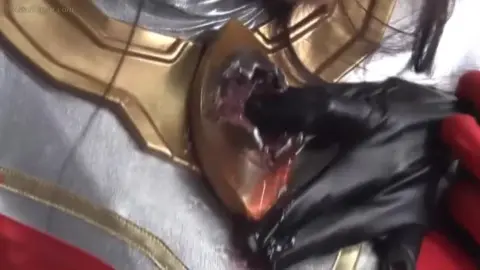 Asian Girl Fights Monster in City