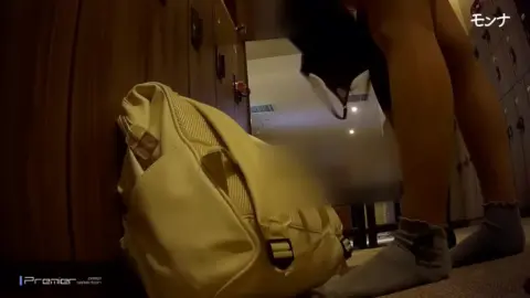 Asian Teen Undresses in Locker Room