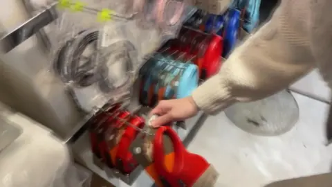 Asian Brunette in Store Setting