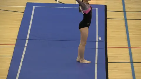 Asian Teen Gymnastics Solo Performance
