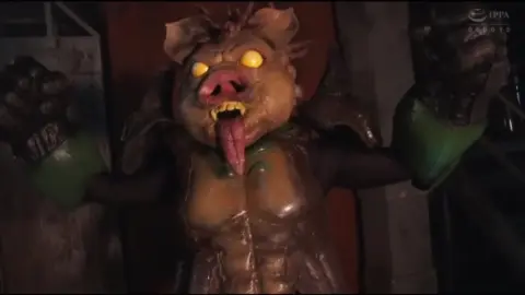 Futuristic Asian Beauties in Cosplay Intimacy