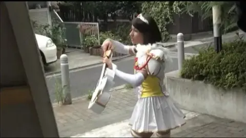 Asian Schoolgirl Fantasy with Costumed Performers