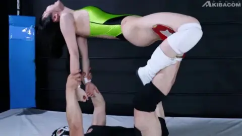 Wrestling Match with Tattooed Asian Women
