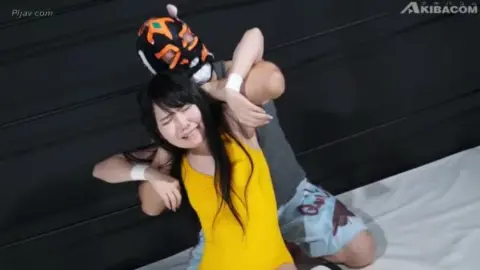 Asian Couple in Wrestling Mat Sex Scene