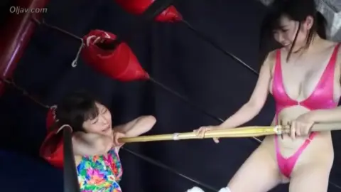 Lesbian Fight in Bikinis