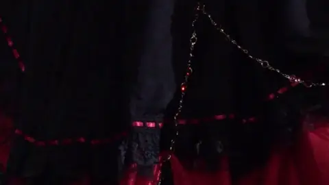 Asian Model in Lingerie and Maid Costume