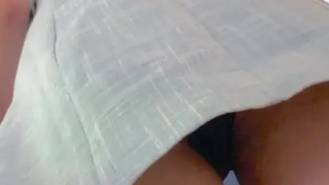 Asian Girl in Mall and Bathroom Scenes