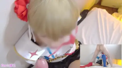 Blonde Asian Schoolgirl Masturbates in Sailor Fuku
