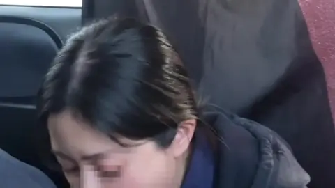 Asian Couple Having Sex in a Vehicle