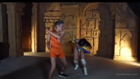 Fight Scene with Asian Woman