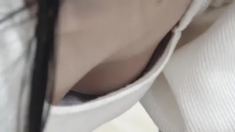 Asian Teen Exposes Breasts in White Clothing