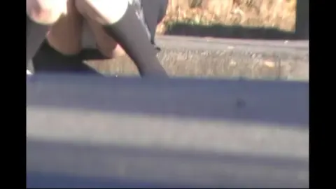 Asian Girl Outdoor Stockings Fetish