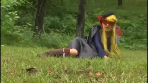 Blonde in forest encounters