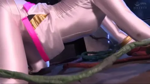 Asian Duo in Bondage with Muscular Man