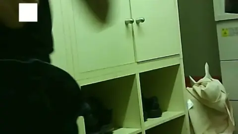 Asian Girl in Locker Room