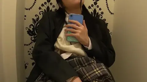 Asian Schoolgirl Masturbating in Bathroom