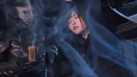 Bound and Gagged Woman in Costume Fantasy