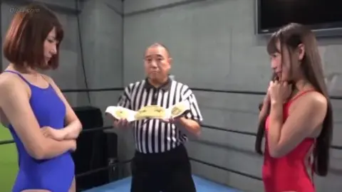 Asian Women in Wrestling Unitards