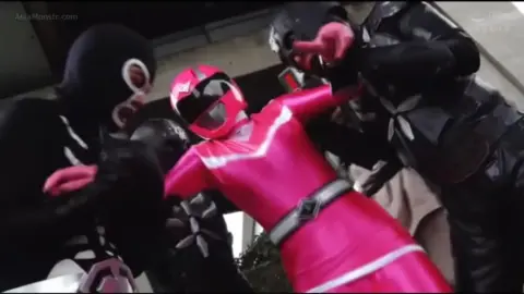 Asian Group Bondage Outdoors