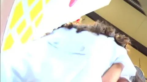 Asian Girl with Braided Pigtails Masturbates Outdoors