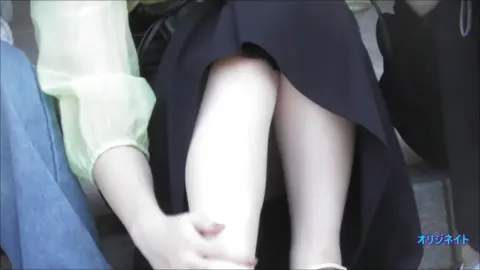 Asian Women in Black Skirts Outdoors