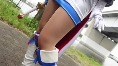 Asian Cosplay Lovers in Outdoor Escapade