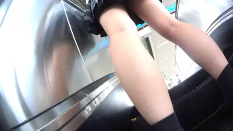 Asian Schoolgirls in Mall Encounter