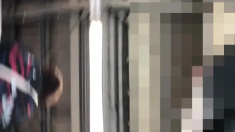 Industrial Seduction: Asian Beauty in Black Dress