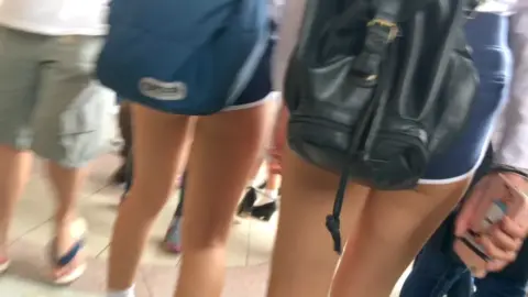 Asian Girls Showing Off in Public