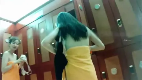 Asian Girls in Locker Room