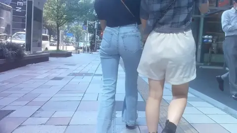 Asian Women Intimate Moments in Public