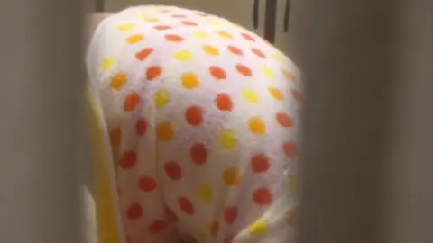 Asian beauty fresh from shower