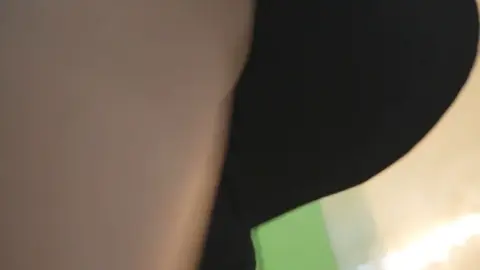 Asian Redhead Lifting Skirt in Public