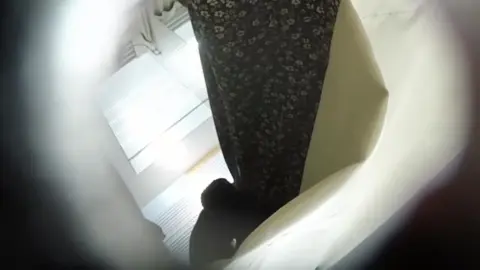 Dark-Haired Girl Masturbates in Bathroom and Bedroom
