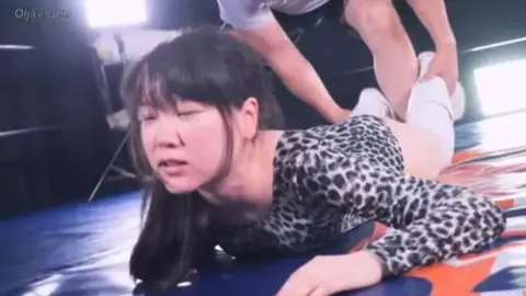 Asian Women Wrestling in Studio