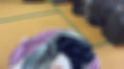 Asian Girl in White Gloves Martial Arts Session